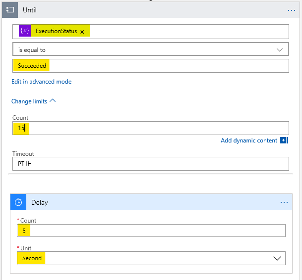 Screenshot of the Until loop container.